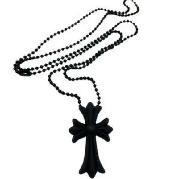 Japan Exclusive Chrome hearts 20th anniversary silicone cross necklace